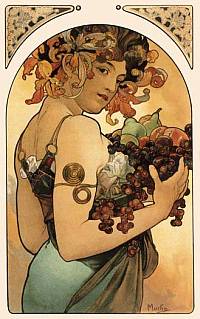 Mucha - fruit